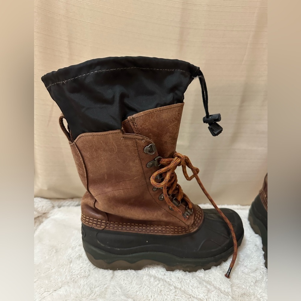Men’s L.L. Bean Leather Duck Boots Brown & Black – Size 8 – Read Description - Picture 3 of 5